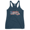 Official Beach Bum Women's Racerback Tank- Compact Logo USA