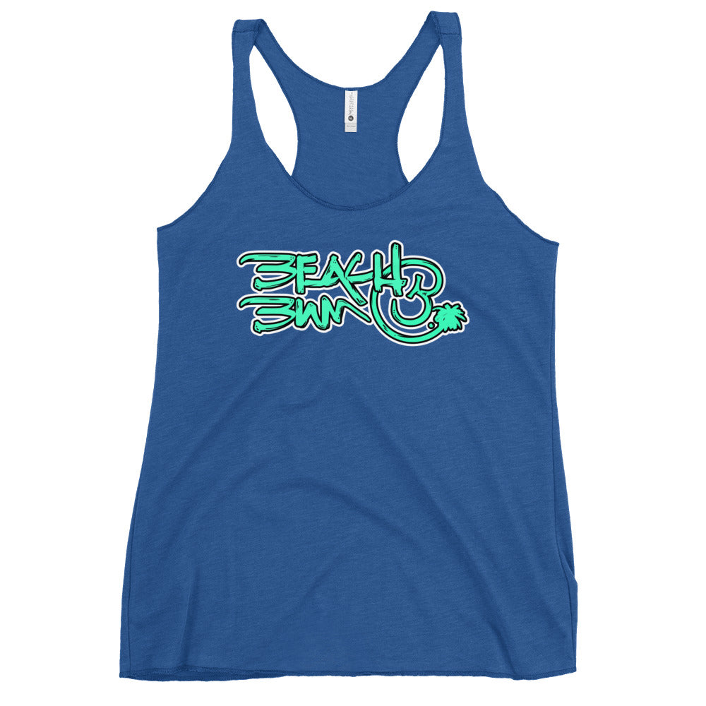 Official Beach Bum Women's Racerback Tank- Compact Logo