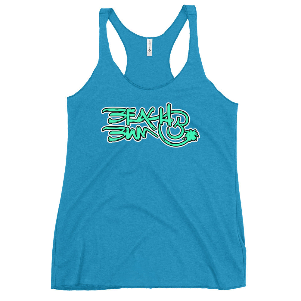 Official Beach Bum Women's Racerback Tank- Compact Logo