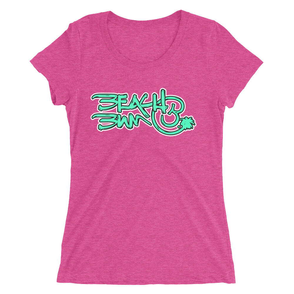 Official Beach Bum Ladies' short sleeve t-shirt- Compact Logo Tee